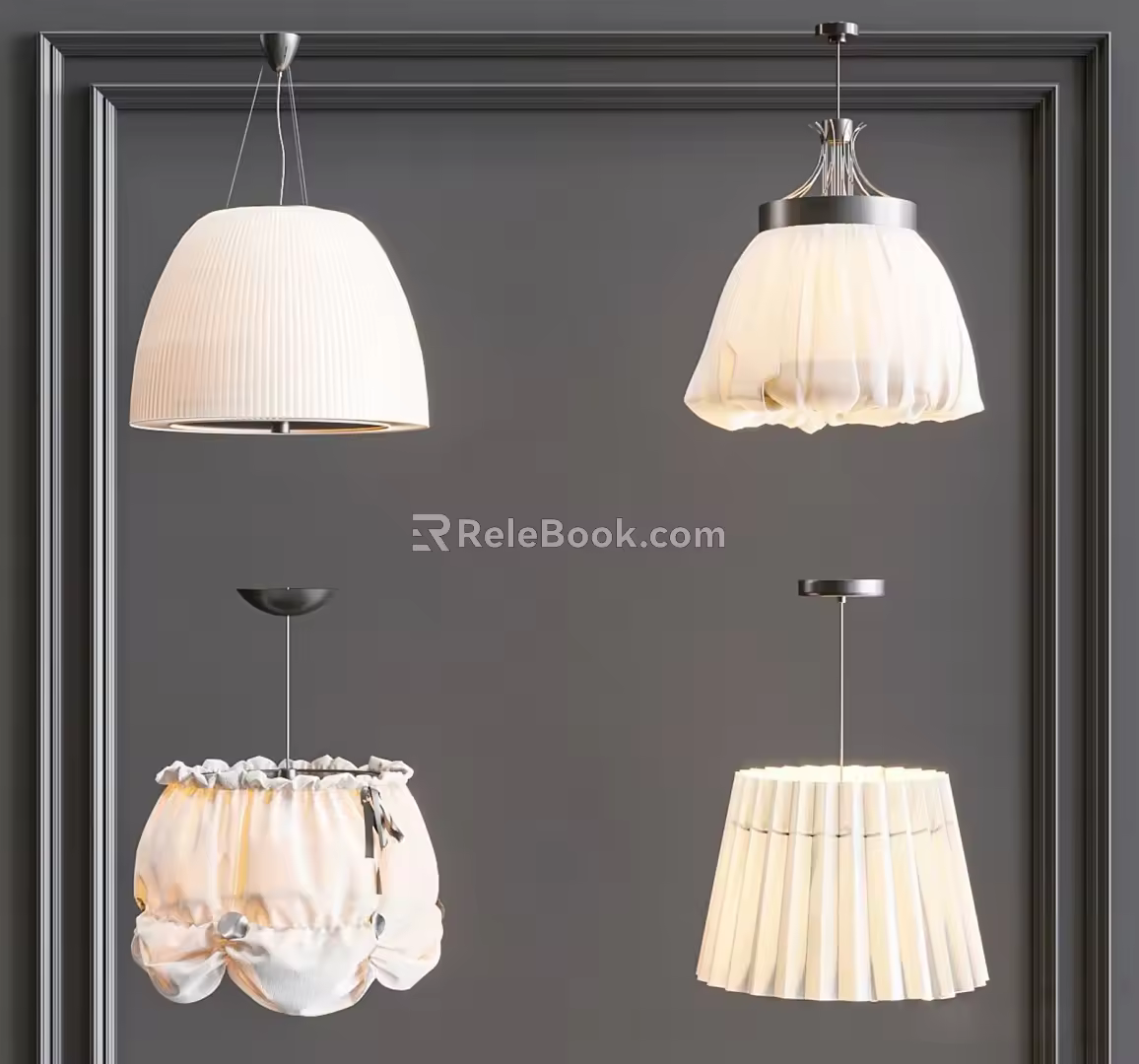 Modern chandelier combination 3d model