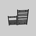 Modern Bathroom Accessories Black Heated Towel Rails with Wall Mounted Design