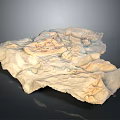 Rocky Terrain 3D Model With Textured Surface And Natural Color Tones
