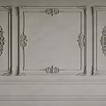 Decorative Gypsum Moldings with Ornate Patterns for Wall and Ceiling Design 3d model