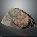 Natural Wood Stone With Rustic Textured Surface And Earthy Red Green Gray Tones