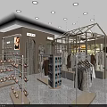 Elegant Lingerie Clothing Store Interior With Neatly Arranged Displays Shelves And Mannequins