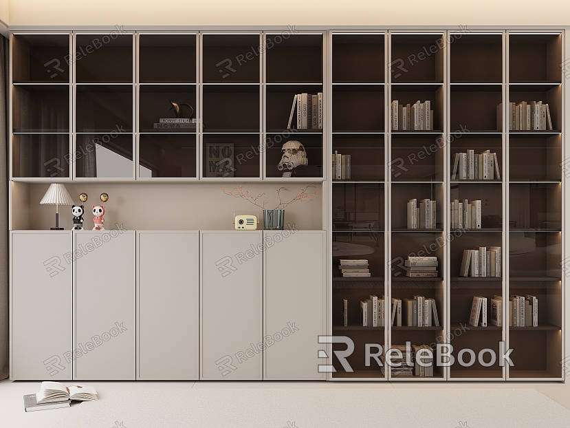 Bookcase Book Display Cabinet Open Bookcase model