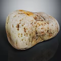 Natural Raw Decorative Stone With Grayish White Brown Porous Surface Texture And Natural Patterns
