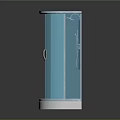 Modern Round Shower Sauna With Transparent Glass Door And White Base Design