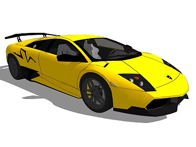 Modern sports car Lamborghini 3d model Modern sports car Lamborghini 3d model