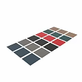 Textured Ball Components In Various Colors With Matching Color Swatches And Textured Design