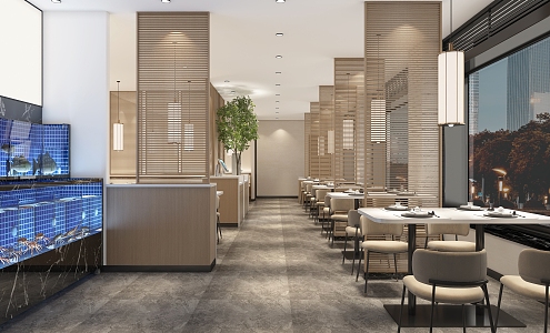 Modern Restaurant 3d model