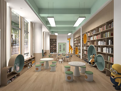 Kindergarten Reading Room 3d model