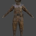 Weapon Soldier Uniform 3d model