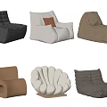 Stylish Bean Bag Chairs With Various Designs And Colors For Living Room Decor