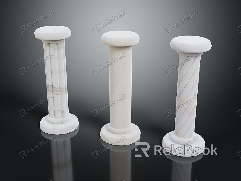 Modern Columns Stone Columns Stone Columns Old Stone Columns model