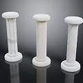 Modern Columns Stone Columns Stone Columns Old Stone Columns 3d model