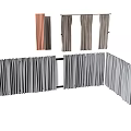 Various Colored Fabric Curtains In Different Styles For Home Decor