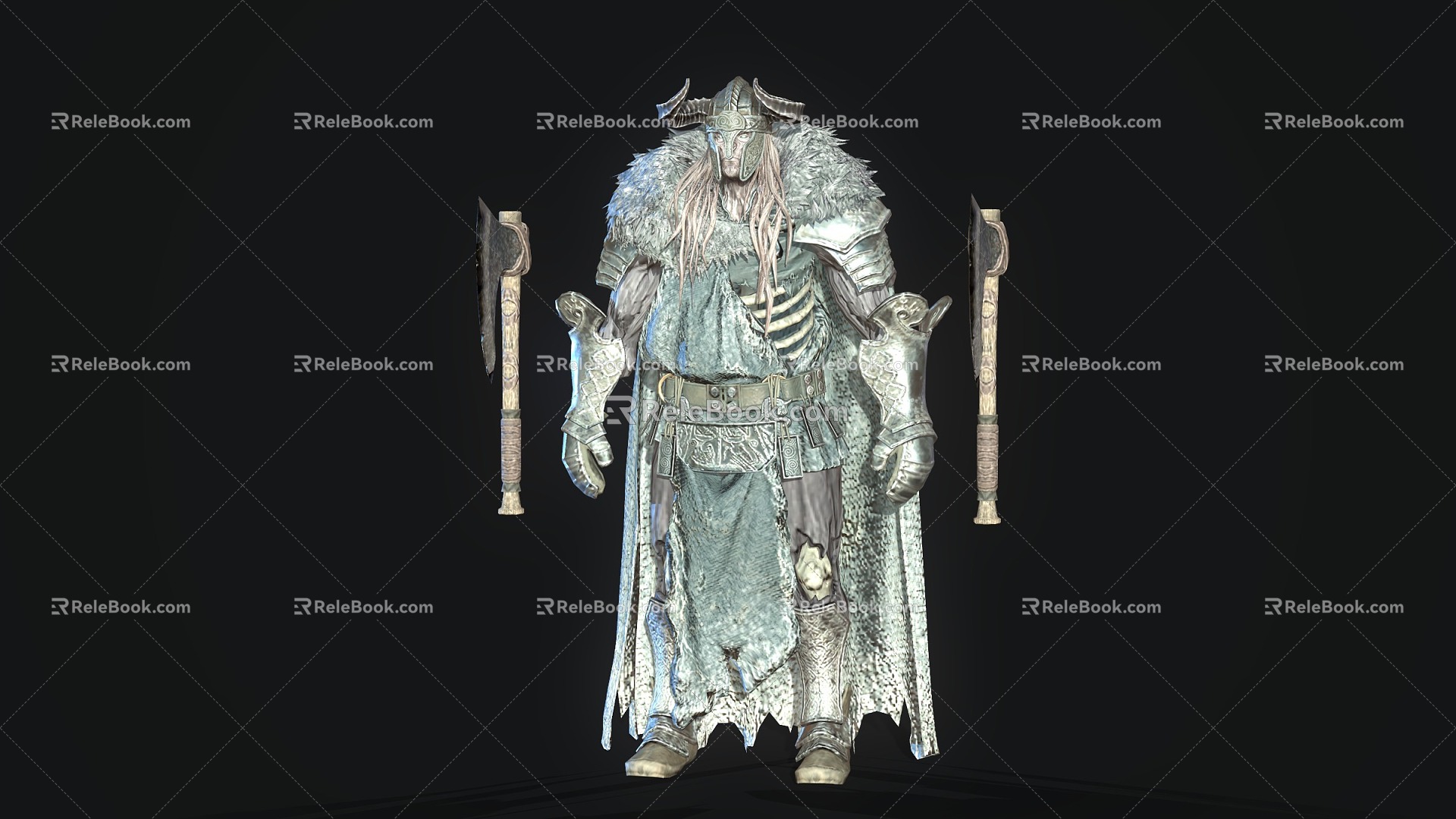 medieval warrior game character model