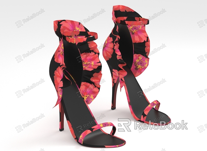 lace sandals high heels women shoes shoes model