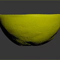 Fresh Half Sliced Orange With Juicy Vibrant Flesh On Dark Background