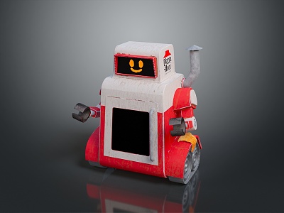 Robot Assistant Small Robot Butler Robot Butler Figure Game Figure model