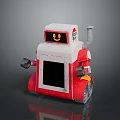 Robot Assistant Small Robot Butler Robot Butler Figure Game Figure 3d model