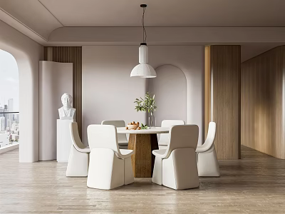 Quiet Restaurant Home Restaurant 3d model