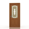 Jianou solid wood door interior door door 3d model