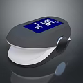 Portable Pulse Oximeter With Digital Display And Black White Design For Oxygen Monitoring