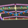 Modern Stage Design With Aluminum Truss And Colorful LED Stage Lights