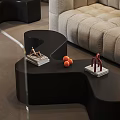 Modern Living Dining Room Interior Design With Wooden Shelves Sofa Staircase TV Unit And Plant