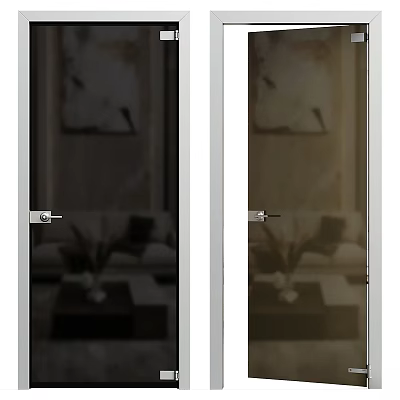 Modern Interior Swing Door Design With Sofa And Coffee Table Background 3d model