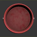 Plastic bucket big trash can bucket pot container realistic 3d model