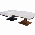 Table Dining Table Chair Tea Table Combination Table and Chair Table and Chair 3d model