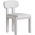 Modern Minimalist Boucle Upholstered Dining Chair With Multiple Neutral Color Choices For Warm Home Interior