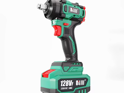 High Performance Green And Black Electric Drill Kechuan 128W Power Tool For Industrial Tasks 3d model