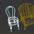 Rattan Lounge Chair Set With Matching Side Chair And Brown Cushions