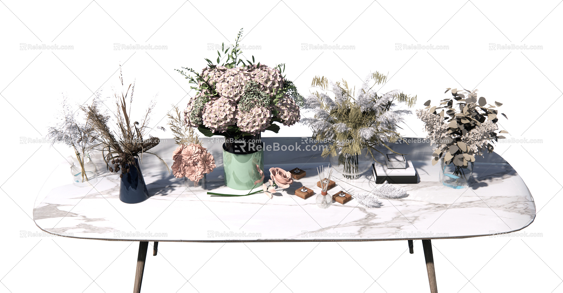 Modern Vase Vase Flower Ornaments 3d model