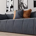 Modern Combination Sofa Multiplayer Sofa 3d model