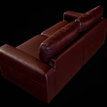 Modern Brown Leather Two Seater Sofa With Comfortable And Stylish Design Look