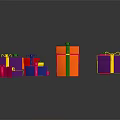 Colorful Gift Boxes With Decorative Ribbons Arranged In Pile For Daily Gifting