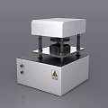 Laboratory Dual Platform Testing Machine With Metal Pillars And Control Panel 3d model