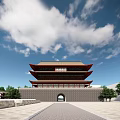 Chinese ancient building 3d model