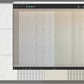 Modern Background Wall Design With Speckled Texture And Vertical Stripes In Neutral Tones