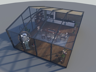 Modern Sun Room model