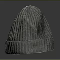 Stylish Gray Ribbed Knitted Beanie For Winter Warmth And Casual Wear