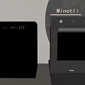 Modern Black Kitchen Appliances With Dishwasher Sterilizer Ninotli Digital Display And Transparent Door