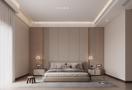 Modern Bedroom Simple Bedroom 3d model