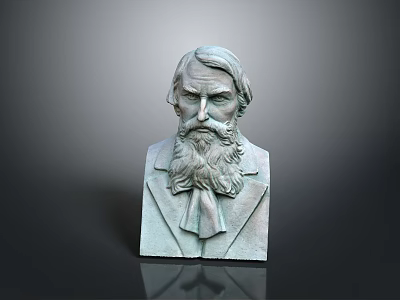 Medical Device Anatomical Teaching Model With Bronze Finish And Detailed Structure 3d model