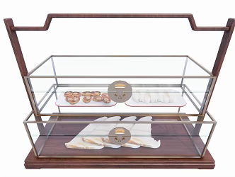 Modern display cabinet dry food box 3d model