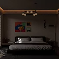 Modern Living Room Interior With Stylish Sofa Coffee Table And Decorative Artworks