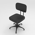 Modern Black Office Chair With Sleek Design Five Star Base And Caster Wheels