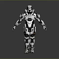 Futuristic Mech Warrior Character With White Black Armor And Advanced Tech Design